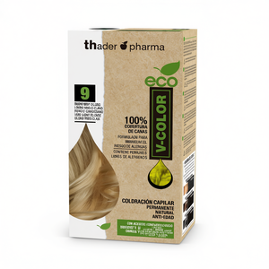 Kit de Tinte para el Cabello V-Color de Thader Pharma, Permanente, Natural, Antienvejecimiento, Rejuvenecimiento de la Piel con Aceite de Aguacate y Jojoba, España - Product Image 2