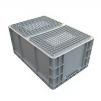 Caisse en plastique empilable, colorée, durable, écologique, étanche, de taille automobile, conforme aux normes européennes, 600*400*280mm