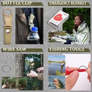 Kit, articoli essenziali da campeggio 14 in 1 gadget fantastici per il campeggio che escursionano avventure nella natura selvaggia - Product Image 3