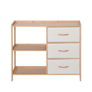 竹子<span class=keywords><strong>2</strong></span>搁板<span class=keywords><strong>3</strong></span>抽屉柜多功能整理器梳妆台 - Product Image 1