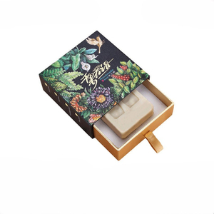 custom print eco friendly kraft drawer gift box soap packaging