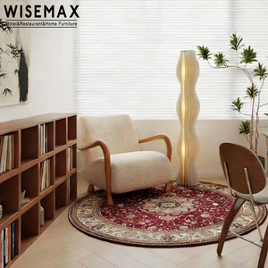 WISEMAX FURNITURE <span class=keywords><strong>Fauteuil</strong></span> Lounge Contemporain Nordique en Bois avec Éponge Haute Élasticité Crème Blanc Confortable et Relaxant <span class=keywords><strong>pour</strong></span> Hôtel - Product Image 1