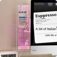 Tableau de messages lumineux à LED Acrylique lumineux auto-adhésif effaçable Bloc-notes de bureau avec design personnalisé-Cadeau intégré