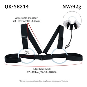 QK-Y8214 <b>Elastic</b> <b>Belt</b> Bra Sex Toys Adjustable Chest Bind for Women Pleasure Breast Bondage BDSM Sexy Play Accessories for Couple - Product Image 6