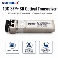 Transceptor SFP+ SR de 10G de Alcance Corto, 850nm MMF, Baja Potencia, para Interconexión de Leaf Spine, IDC Storage y GPU Cluster