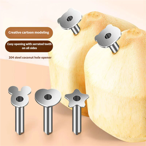 L'apri-cocco in acciaio inossidabile 304 è uno strumento creativo per bere il succo di cocco. Risparmia fatica e crea fori nel cocco - Product Image 1