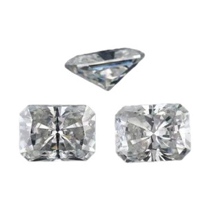 Loose Moissanite Radiant Cut Rectangle D Color White Synthetic Gemstone For Jewelry Making - Product Image 5