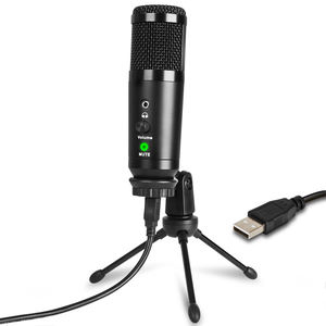 Nouveauté : Microphone à condensateur professionnel USB filaire A10 pour enregistrement, diffusion et podcasting, avec réduction du bruit - Product Image 1