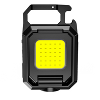 Lampe de poche étanche à LED COB rechargeable, portable, avec porte-clés, 550LM