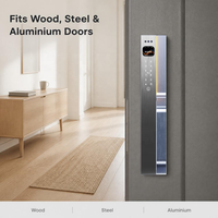 Serrure intelligente TUYA, ensemble complet, poignée de porte électronique, cylindre de serrure avec empreinte digitale et mot de passe, application, adaptée pour la maison et l'hôtel