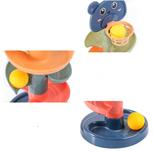 Juguete Educativo Temprano de Plástico con Torre de Bolas Rodantes <span class=keywords><strong>para</strong></span> Bebés y Niños de 5 a 7 Años con Pista Giratoria Apilable, Regalo - Product Image 5