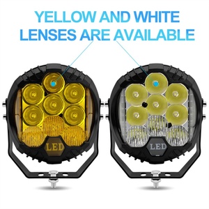 ไฟทำงาน LED กำลังสูง 50W สว่างพิเศษ ขายดี ไฟทำงานขนาด 5 นิ้ว เลนส์สีขาวเหลือง ไฟ LED แบบยิงสองด้าน - Product Image 5