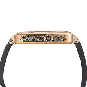 Montre mécanique automatique personnalisée OEM 40 mm ronde de style punk avec crâne en cristal de saphir Miyota, acier inoxydable, analogique, charme - Product Image 3