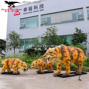 Vườn Động Vật Trang Trí Bức Tượng Khổng Lồ Robot Hổ Răng Kiếm Mô Hình Động Vật - Product Image 4