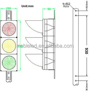 Feux de signalisation routière LED 200 mm avec certification IP65 CE, garantie de 2 ans, feux de signalisation de haute qualité - Product Image 5