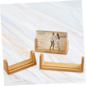 Solid Wood Calendar <b>Frame</b> Stand Beech Rectangular Horizontal Tabletop Durable - Product Image 5
