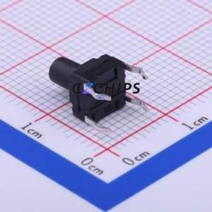 TC-FS66D-C-J Tactile Switch Through hole Component (THT)-4P,6x6mm Switch Single Pole Single Throw Round Button 2.6N Through Hole - Product Image 2