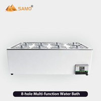 Bain-marie à température constante SAMO à 8 ouvertures, 16L, 2400W, chauffage rapide, bain-marie de laboratoire, AC 110-230V