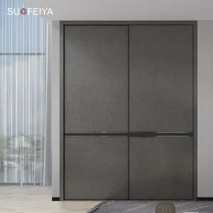 SUOFEIYA, индивидуальный, серый, шкаф из МДФ для хранения, раздвижная дверь, небольшой шкаф в Египет
