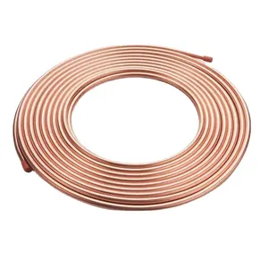 Tubo de cobre vermelho para ar condicionado 1mm, tamanho completo, alta pureza, 99,9% C1020/C1100/C1200/C1220