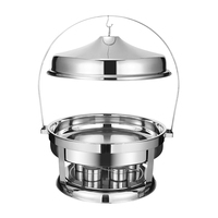 Grand réchaud à buffet en acier inoxydable de 20 L, chauffage au gaz, marque HC