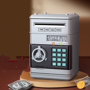 Hucha Electrónica Automática, Mini Caja Fuerte para Monedas y Billetes, con Contraseña, Código, Llave y Cerradura, Tipo Cajero Automático, Regalo para Niños - Product Image 5