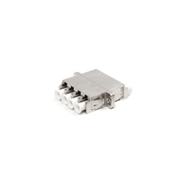 Adaptateur Fibre Optique Métallique LC UPC Femelle Hybride Duplex Quad Monomode Multimode avec Bride