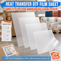Venta al por mayor A2 A3 A4 A5 PET DTF película de transferencia de papel de seis capas de doble cara película de transferencia para sudaderas con capucha camisetas impresión