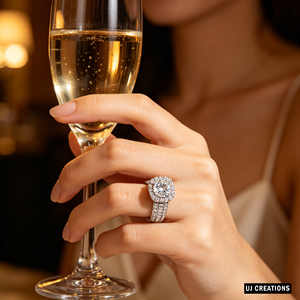 Bague de mariage personnalisée en or massif 10K 14K 18K avec diamant brillant de laboratoire de 1,00 carat certifié IGI, qualité VVS-VS, pour les occasions spéciales - Product Image 4