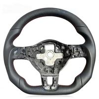 Volant en cuir noir pour Volkswagen CC MAGOTAN Golf 6 7 MK7 MK6 Lamando Passat GTL Tiguan