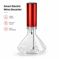 Aérateur de vin électrique intelligent 1500ML, distributeur d'aération pour vin rouge et spiritueux blanc, rechargeable, commande tactile, verseur de vin