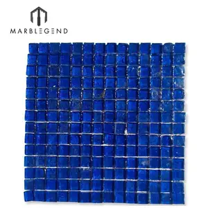 3d效果深蓝色游泳池瓷砖水晶玻璃马赛克瓷砖