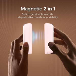 Nouveau chauffe-mains portable magnétique deux-en-un, chauffe-mains rechargeable pour l'extérieur, USB 4000mAh, cadeau, chauffe-mains magnétique - Product Image 4