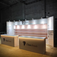 Stand d'exposition modulaire portable personnalisable 10x20 pieds en aluminium pour transfert thermique, panneau de sublimation, vente en gros usine