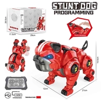 CBYD Jouet robotique chien Pug intelligent à écran tactile et Wi-Fi pour enfants, programmable, avec télécommande via application