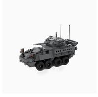 Petite pièce de construction MOC-146076 Véhicule blindé d'infanterie M1296 Série militaire créative