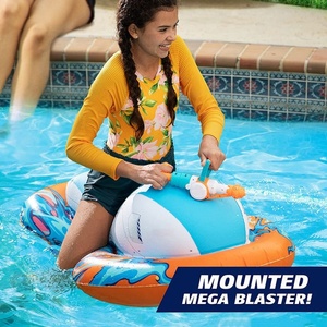 PVC Inflatable Motor Boat with Water Gun 0.25mm Thick 120*71*40 CM for Kids Playing Battle in Swimming <b>Pool</b> - Product Image 4