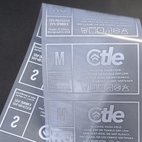 Plastisol DTF presse à chaud vêtement personnalisé vêtements transferts conceptions réfléchissantes étiquettes d'entretien des vêtements en gros pour t-shirts