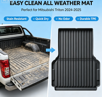 Karpet Bagasi Belakang TPE Premium Mewah Tanpa Bau, Fleksibel, Tahan Aus, Anti-Selip, untuk Mitsubishi Triton L200 LC2T Double