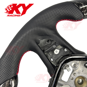 พวงมาลัยคาร์บอนไฟเบอร์แบบกำหนดเองสำหรับ Infiniti Q50 Q50S Q60 Q60S Coupe QX50 QX55 Sport สำหรับ Nissan Skyline Nismo GT - Product Image 2