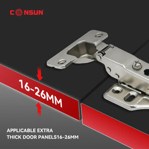 Comsun 35mm Möbelbeschläge mit Sanftem Schließmechanismus, Versteckte Unsichtbare Hydraulikbeschläge für Türen, Möbelbeschläge, Schrankbeschläge - Product Image 5
