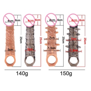 Thương Mại Nước Ngoài Lớn Silicone Mô Phỏng Mace Của Nam Giới Mở Rộng Dày Rung Dương Vật Bìa Spines Thực Tế Dương Vật Giả Cao Su Mềm Quan Hệ Tình Dục - Product Image 2