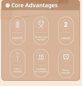 Vibrator pemijat pundak punggung leher, Kit mesin pemijat dengan Shiatsu terapi Shiatsu untuk leher bahu - Product Image 2