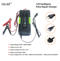 Chargeur de batterie de voiture automatique 12V 10A avec fonction de réparation par impulsions pour batteries AGM, GEL et humides
