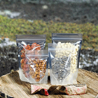 Pochette refermable personnalisée en LDPE biodégradable pour lait, aliments pour animaux, sucre - Entièrement transparente, refermable, qualité alimentaire, impression personnalisable
