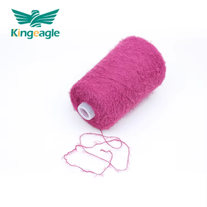 Grosir Pabrik Kingeagle benang rambut Mink poliester 7-8NM 100% kustom untuk rajutan - Product Image 2