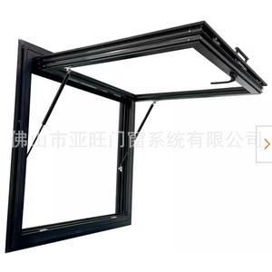 Fenêtre en aluminium à ouverture vers le haut, fenêtre coulissante en verre sur mesure, fenêtre panoramique, fenêtre pour café, fenêtre pour salon de thé, fabricant - Product Image 5