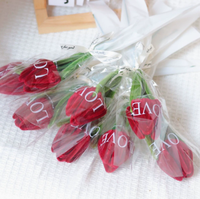 Buket Bunga Buatan Tangan Terlaris TC, Dekorasi Rumah, Bunga Pipa Tunggal, Hadiah Ulang Tahun & Hari Valentine