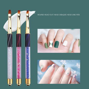 Fabricant professionnel de fournitures pour ongles <span class=keywords><strong>Pinceau</strong></span> acrylique pour ongles oeil de chat en métal Peinture personnalisée <span class=keywords><strong>Pinceau</strong></span> à ongles en <span class=keywords><strong>gel</strong></span> UV - Product Image 3
