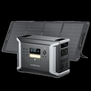Station d'alimentation portable Dabb Sson DBS2100 Pro, panneau solaire MPPT, batterie lithium-ion, charge sans fil, lampe torche à distance, C Car 56896 solaire - Product Image 5